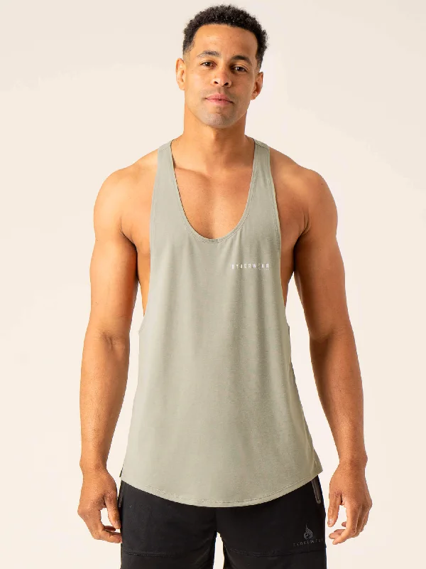 Advance Stringer T-Back - Sage