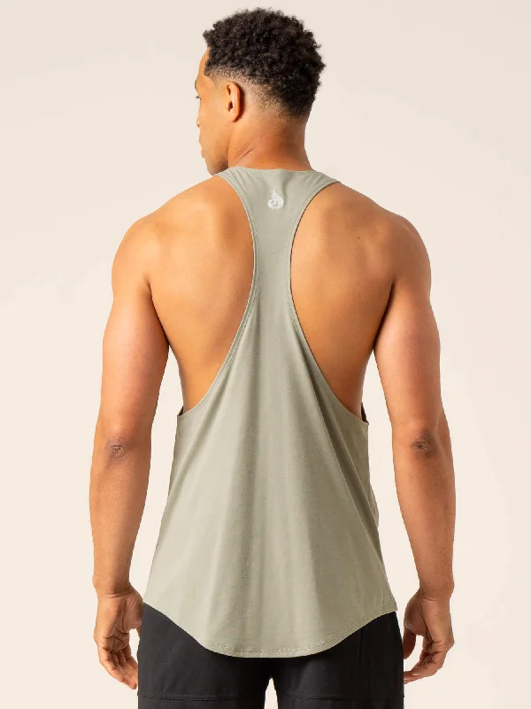 Advance Stringer T-Back - Sage