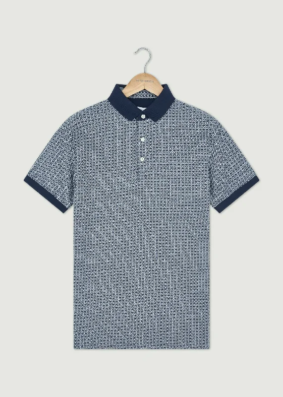 Balderton Polo Shirt - Navy/White