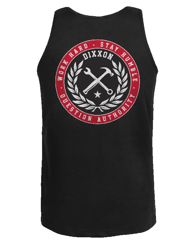 Branded Tank - Black & Red