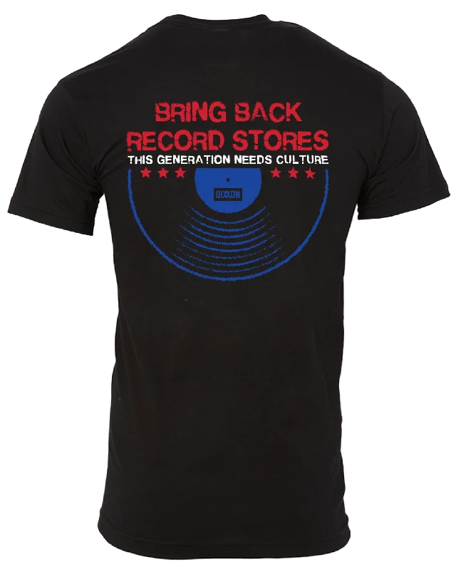 Bring Back Record Stores T-Shirt - Black