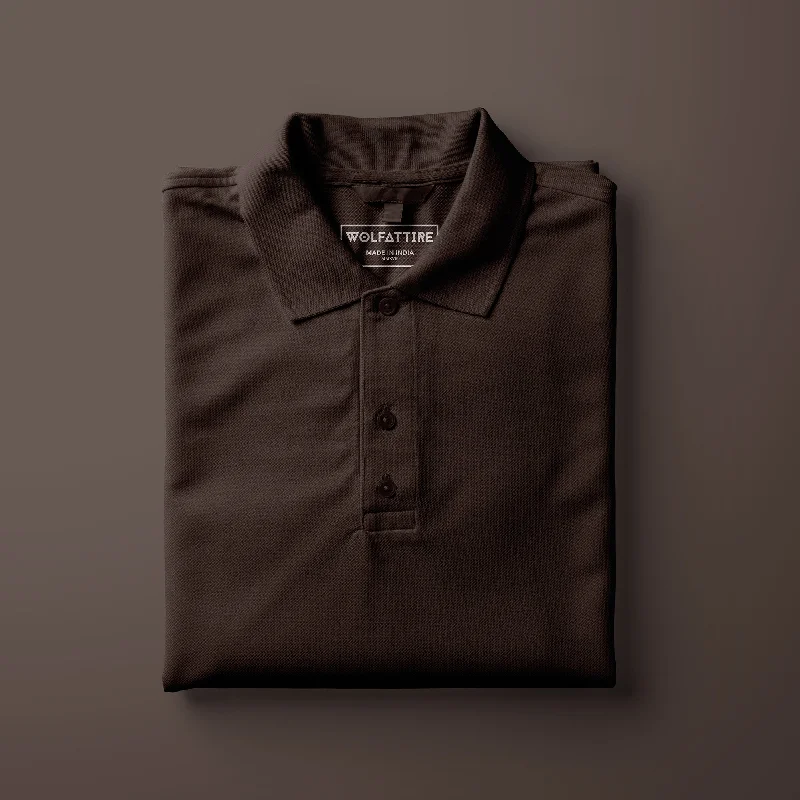 Chocolate Brown Polo T-Shirt for Men