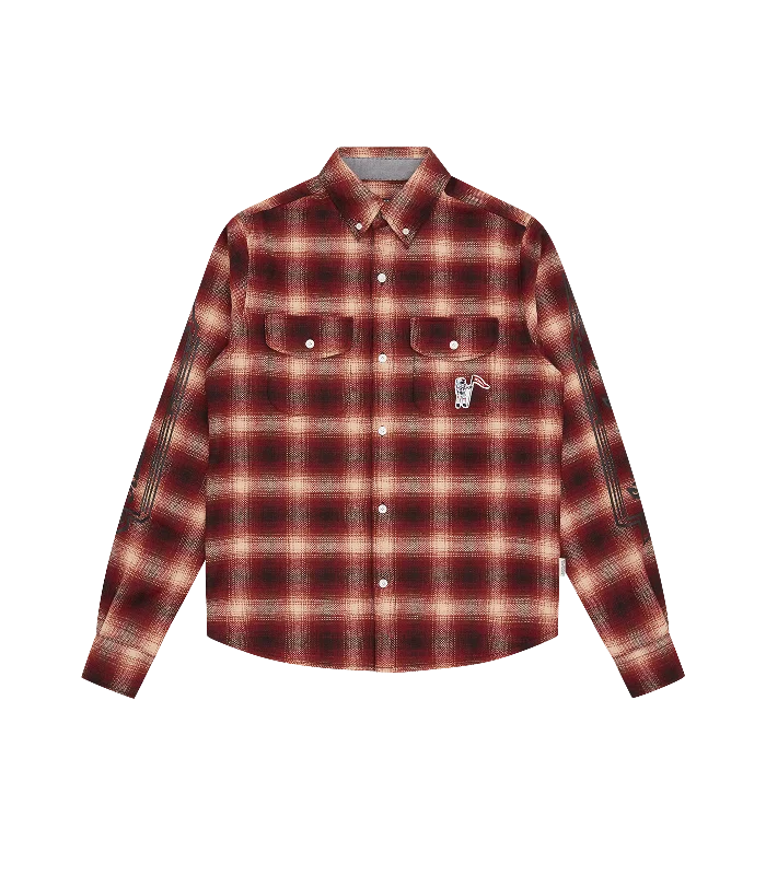 CHECK L/S SHIRT - RED