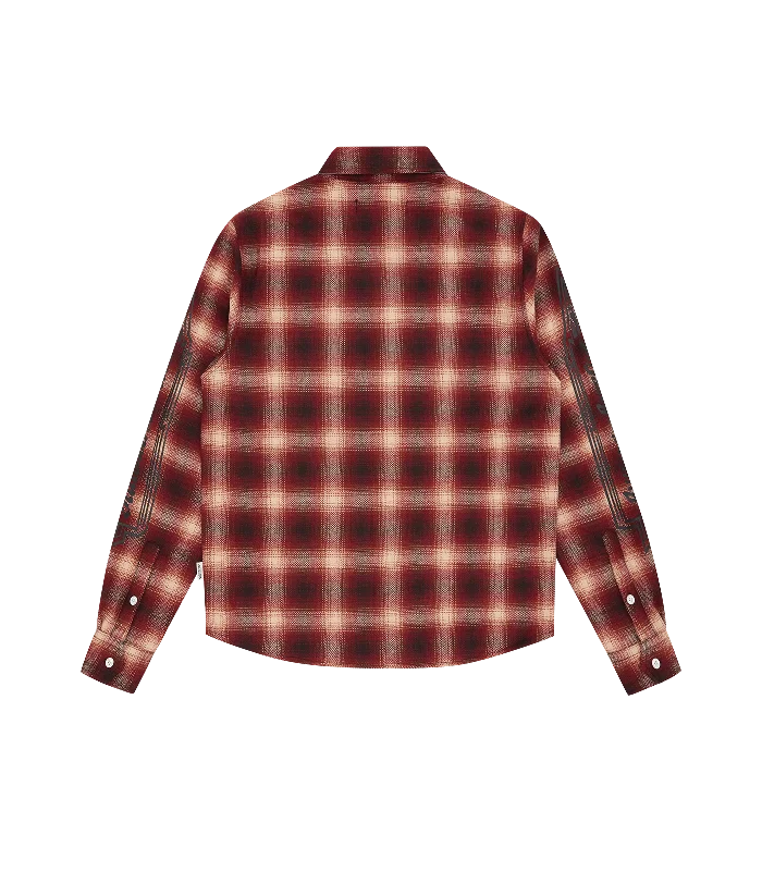 CHECK L/S SHIRT - RED