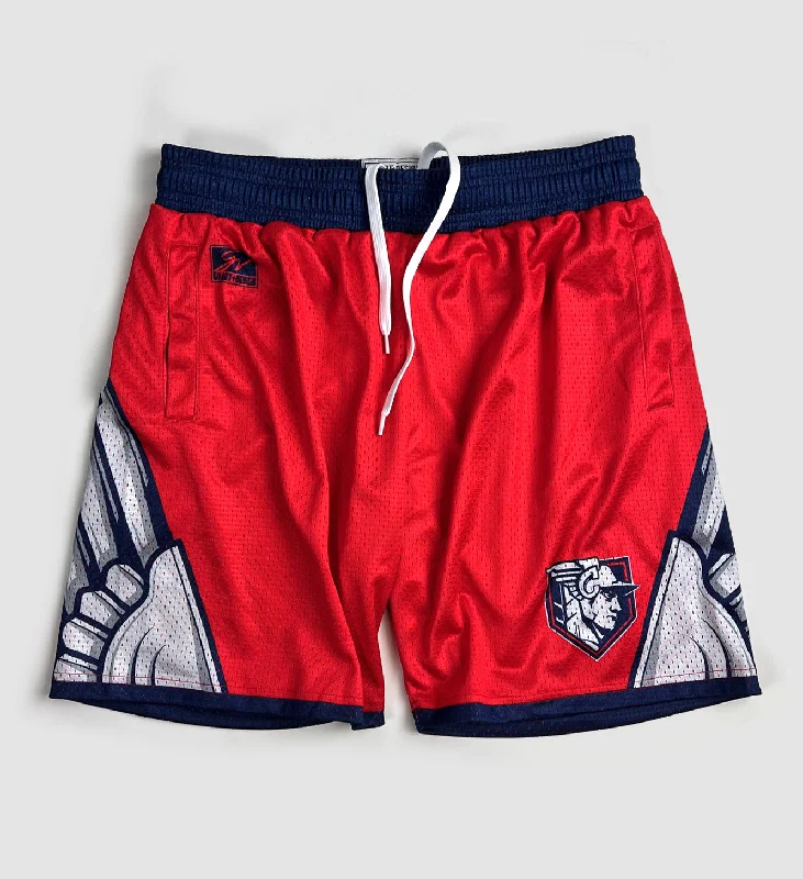 Cleveland Baseball Wings Red Mesh Shorts