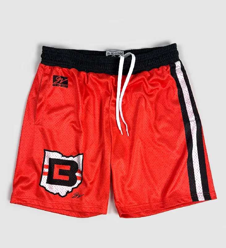 Cleveland CB Orange Mesh Shorts