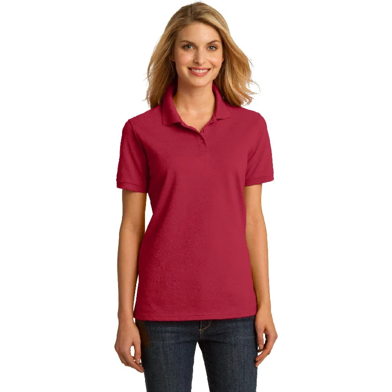 CLOSEOUT - Port & Company Ladies Ring Spun Pique Polo