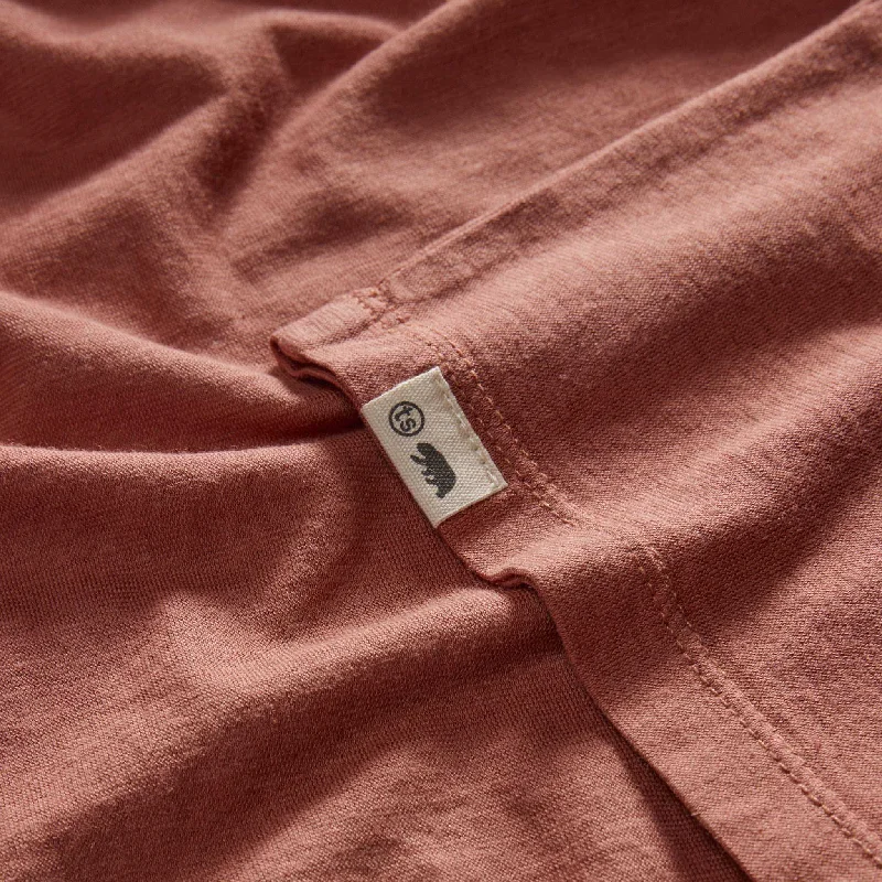 The Cotton Hemp Tee in Fired Clay