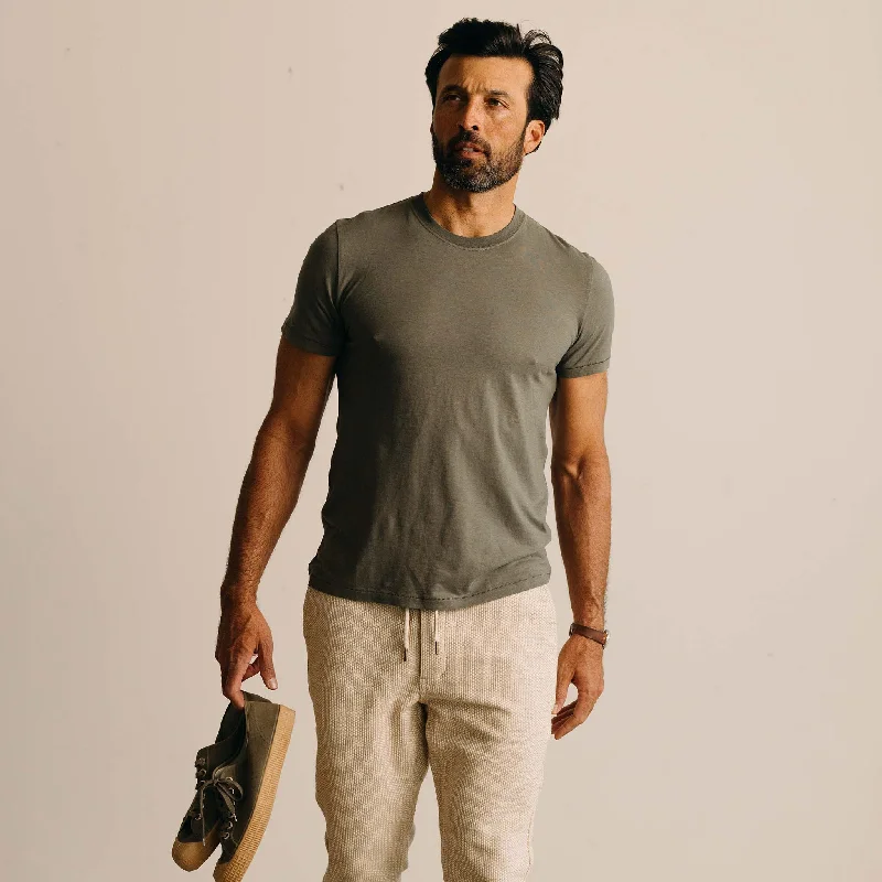 The Cotton Hemp Tee in Olive