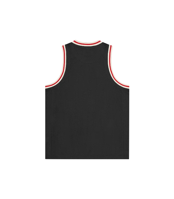 CREST BASKETBALL SHIRT - BLACK