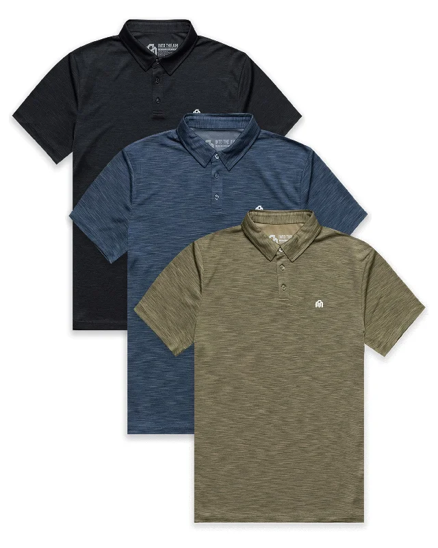 Custom 3 Pack Performance Polo - Branded