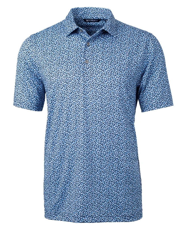 Cutter & Buck Pike Magnolia Print Stretch Polo