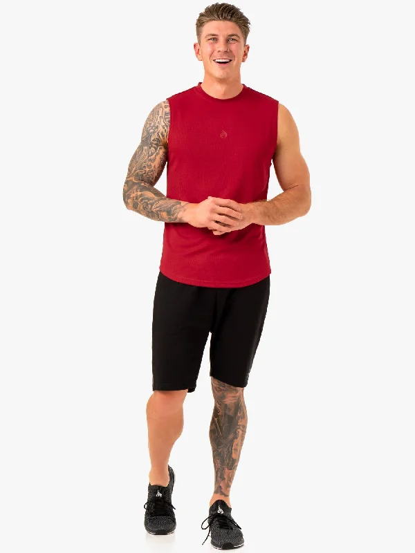 Enhance Muscle Tank - Burgundy