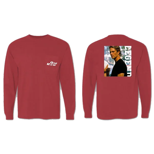 Fast Legend Longsleeve Pocket Tee (Brick) 2.0