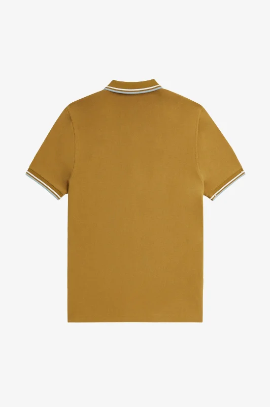 Fred Perry Plain Fred Polo 36000 Dark Caramel / Silver Blue