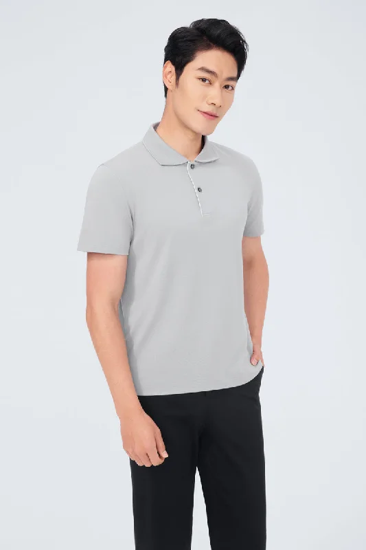 InstantCool Pique Polo | Grey GYE103