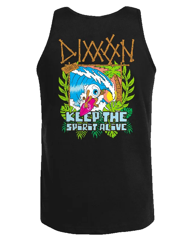 Keepin' The Surf Spirit Alive Eye Tank - Black