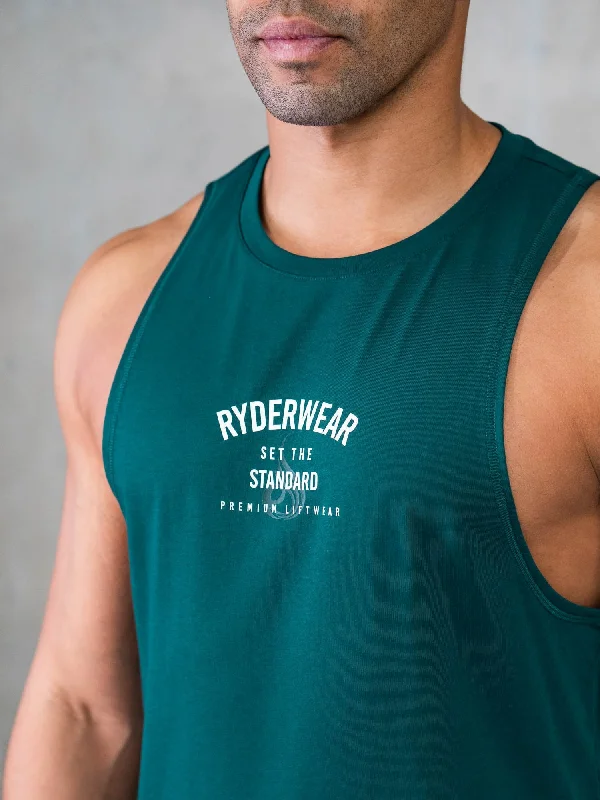 Legacy Drop Armhole Tank - Emerald