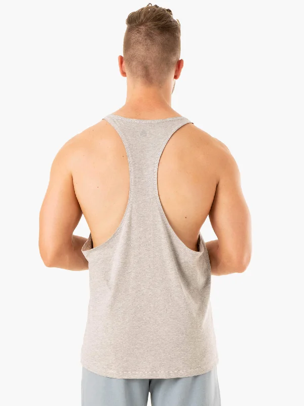 Limitless Stringer T-Back - Grey Marl