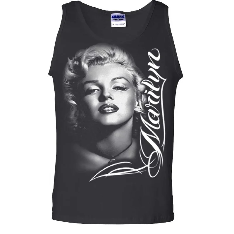 Marilyn Monroe Portrait Signature Asst Colors Tank Top