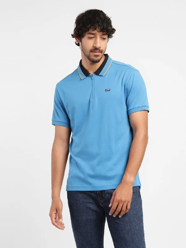 Men's Solid Polo T-shirt