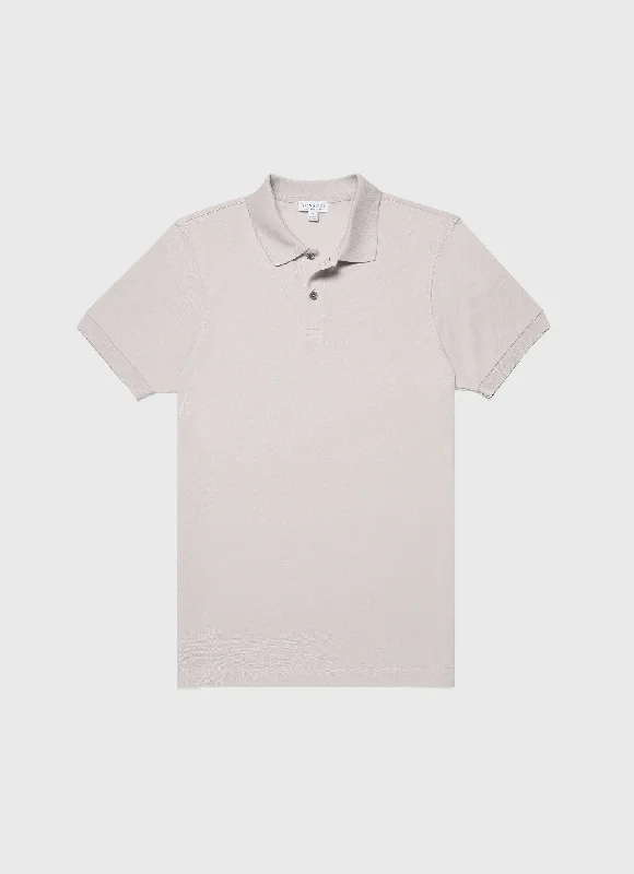 Men's Piqué Polo Shirt in Putty