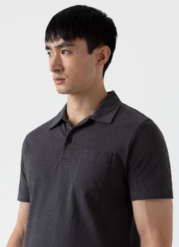 Men's Riviera Polo Shirt in Charcoal