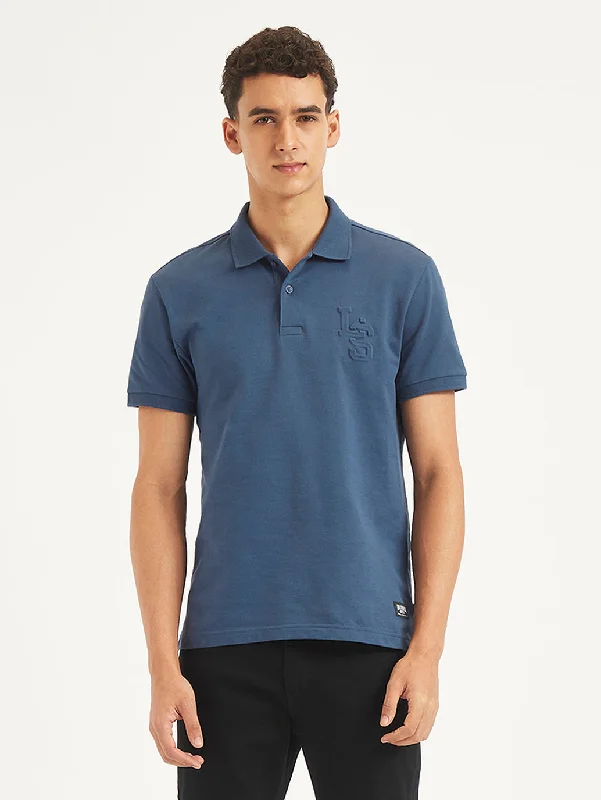 Men's Solid Slim Fit Polo T-Shirt