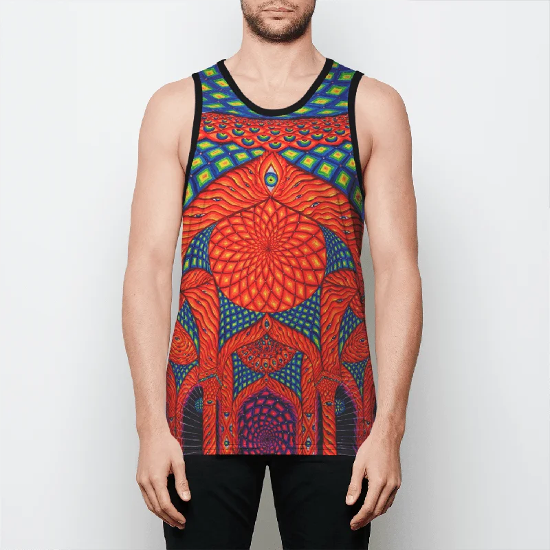 Neon Temple Of Light Unisex Tank Top