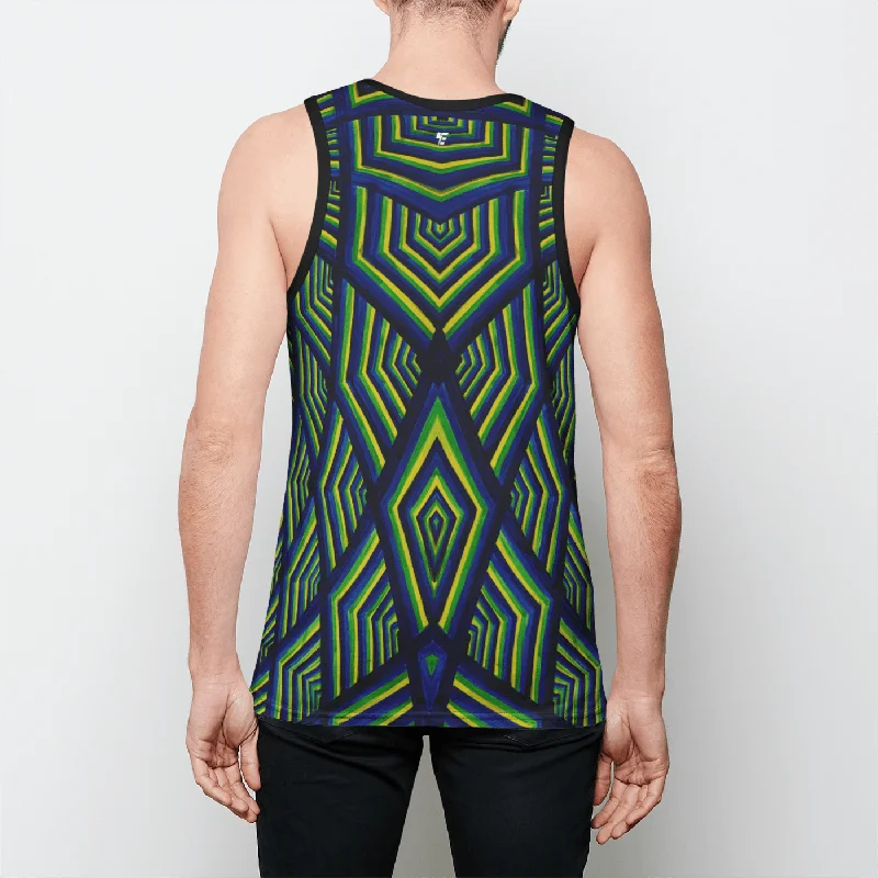 Neon Temple Of Light Unisex Tank Top