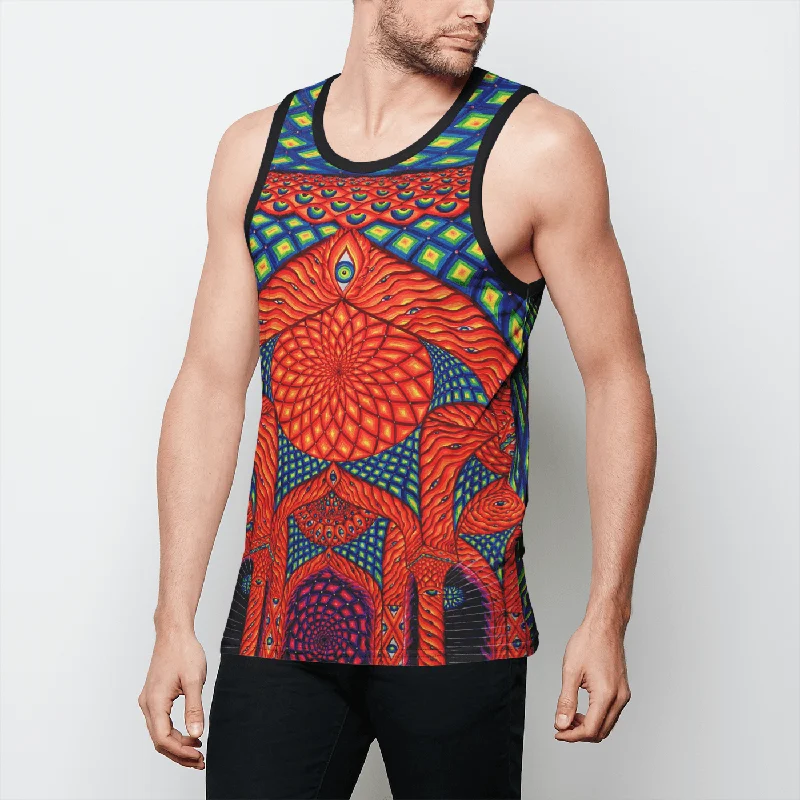 Neon Temple Of Light Unisex Tank Top