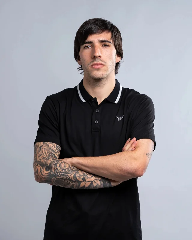 Newcastle United Black Tipped Polo Shirt