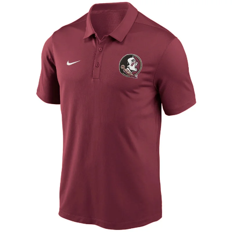 Nike Men's Seminole Logo Dri-fit Franchise Polo - Garnet