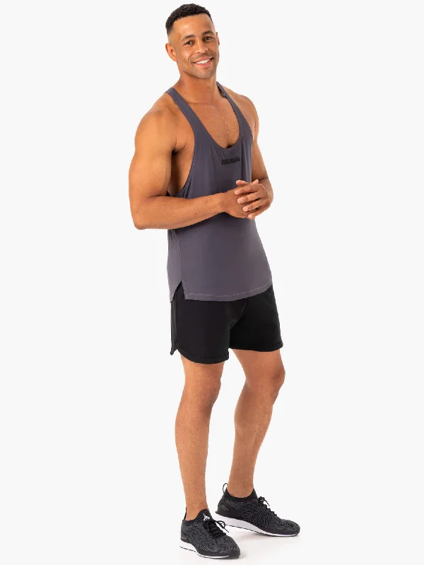 Optimal Mesh T-Back - Charcoal