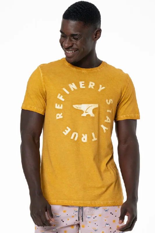 Organic Dye T-Shirt _ 140488 _ Ochre