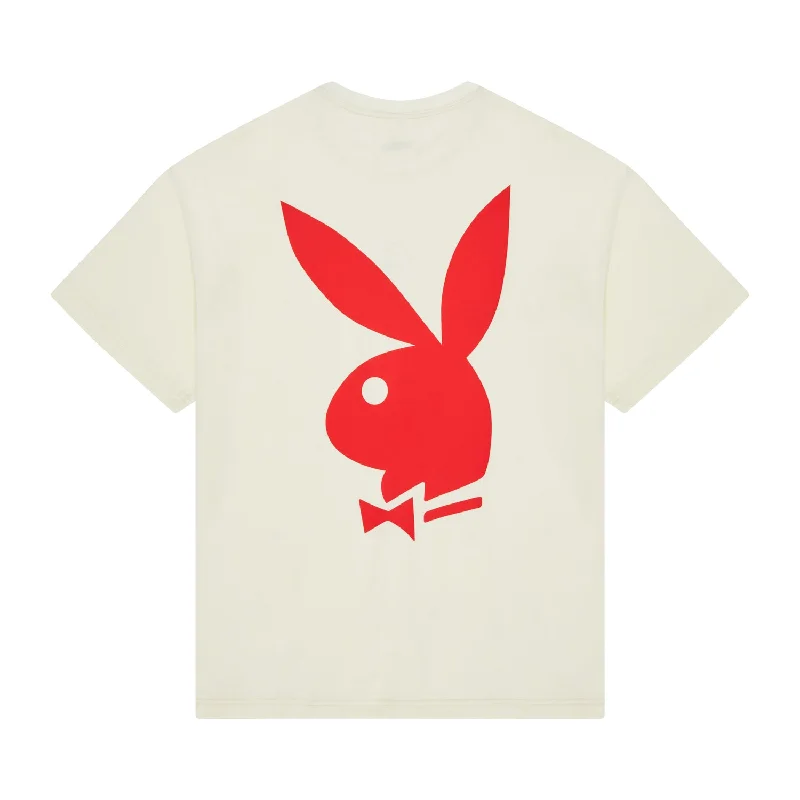 PLAYBOY X BOY LIGHT IT UP T-SHIRT - OFF WHITE