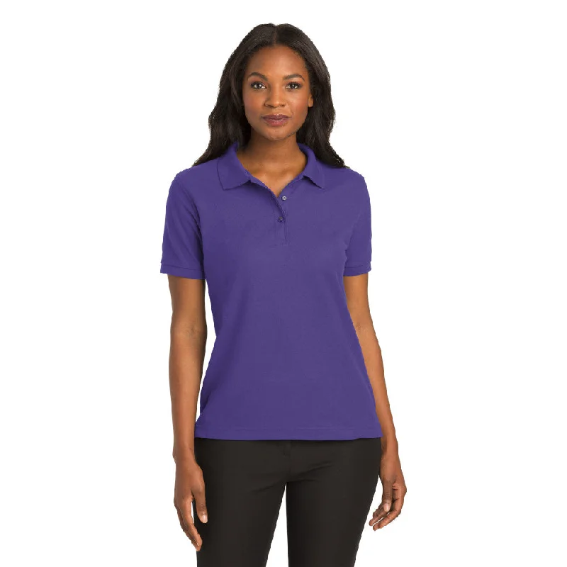 Port Authority L500 Ladies Silk Touch Polo - Purple