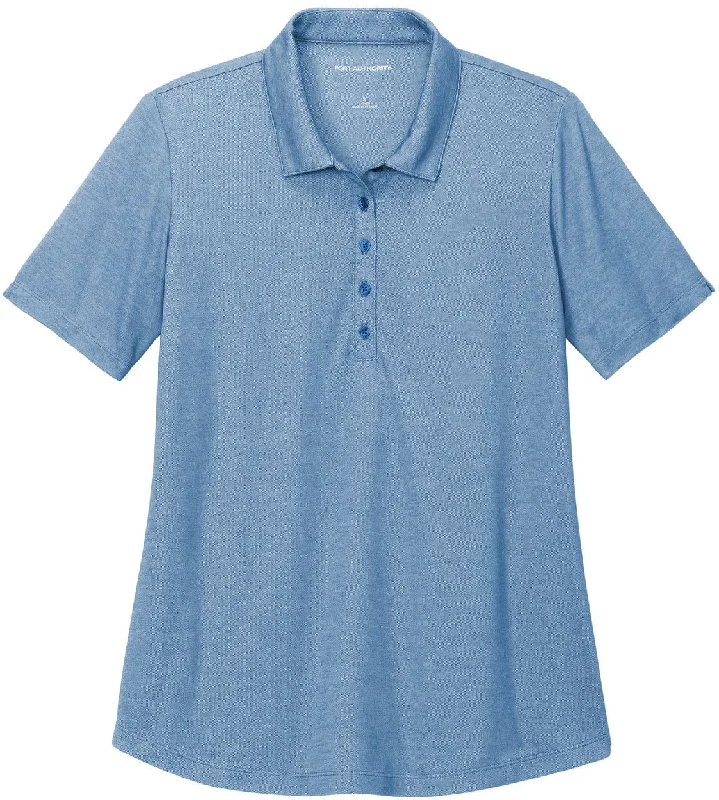 Port Authority Ladies Fine Pique Blend Polo