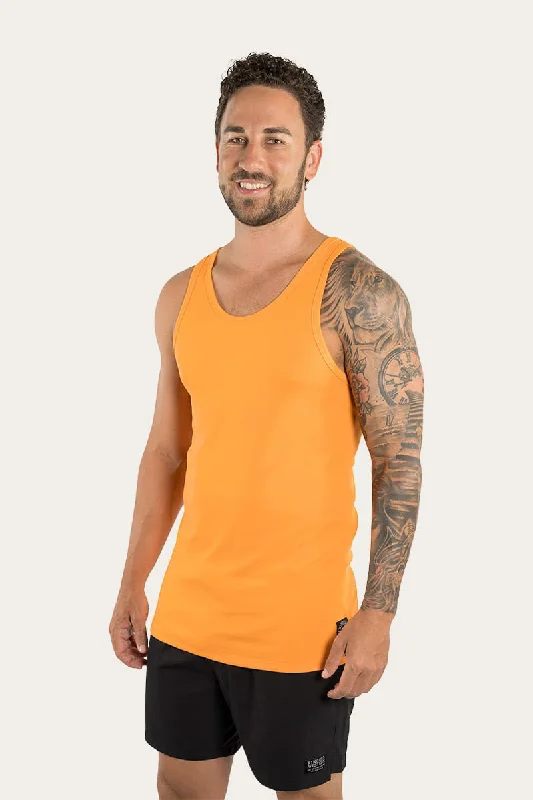 Shearer Mens Rib Tank - Neon Orange