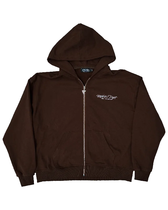 Signature Zip-Up | Brown | IN STOCK