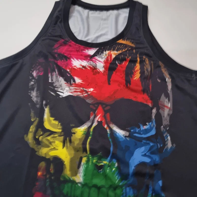 Skull all over tank top