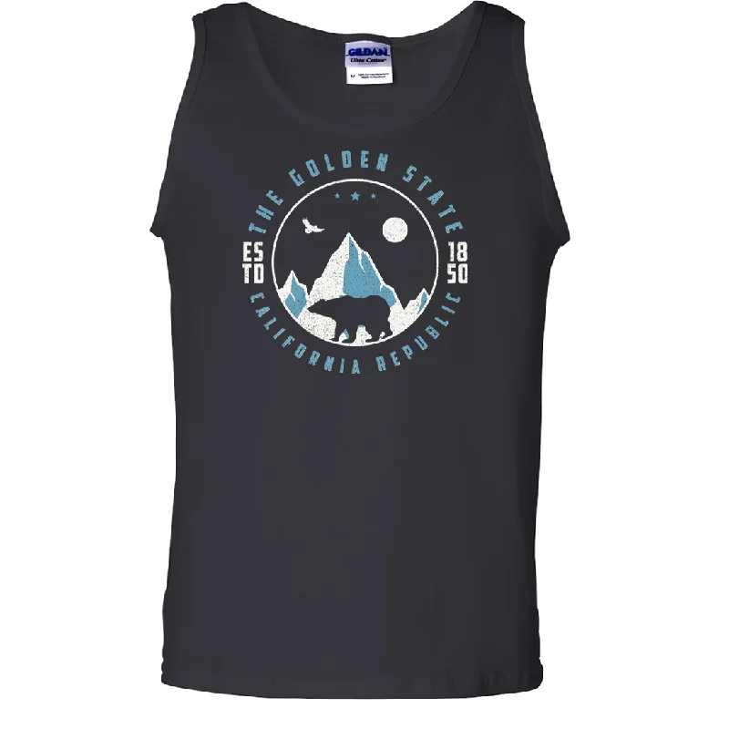 Snowy California Mountains Asst Colors Tank Top