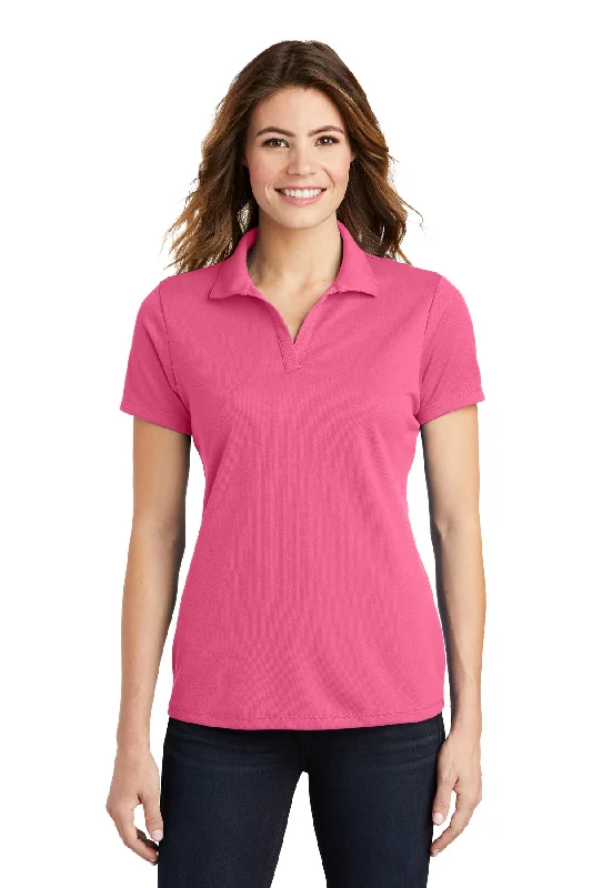 Sport-Tek LST640 Ladies PosiCharge RacerMesh Polo - Bright Pink