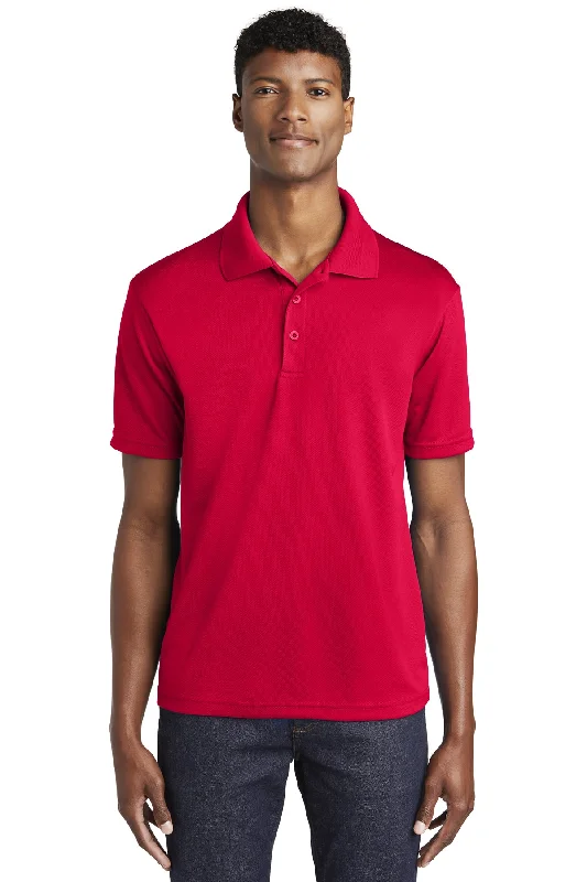 Sport-Tek ST640 PosiCharge RacerMesh Polo - Deep Red