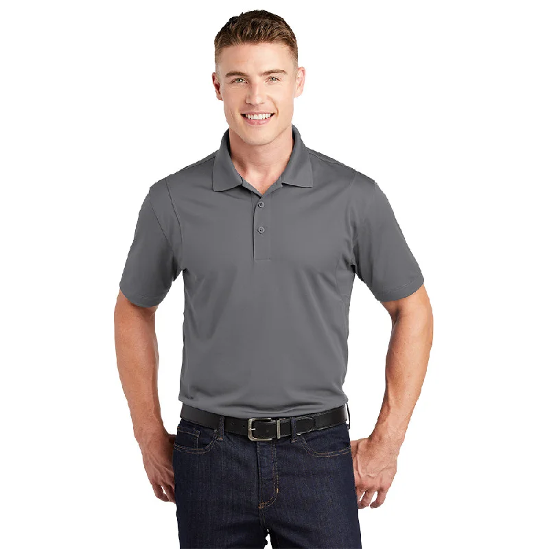 Sport-Tek ST650 Micropique Sport-Wick Polo - Grey Concrete