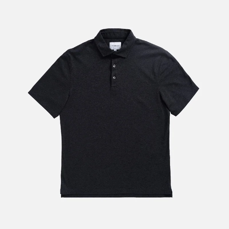 The Charcoal Heather Arlon Knit Custom Polo