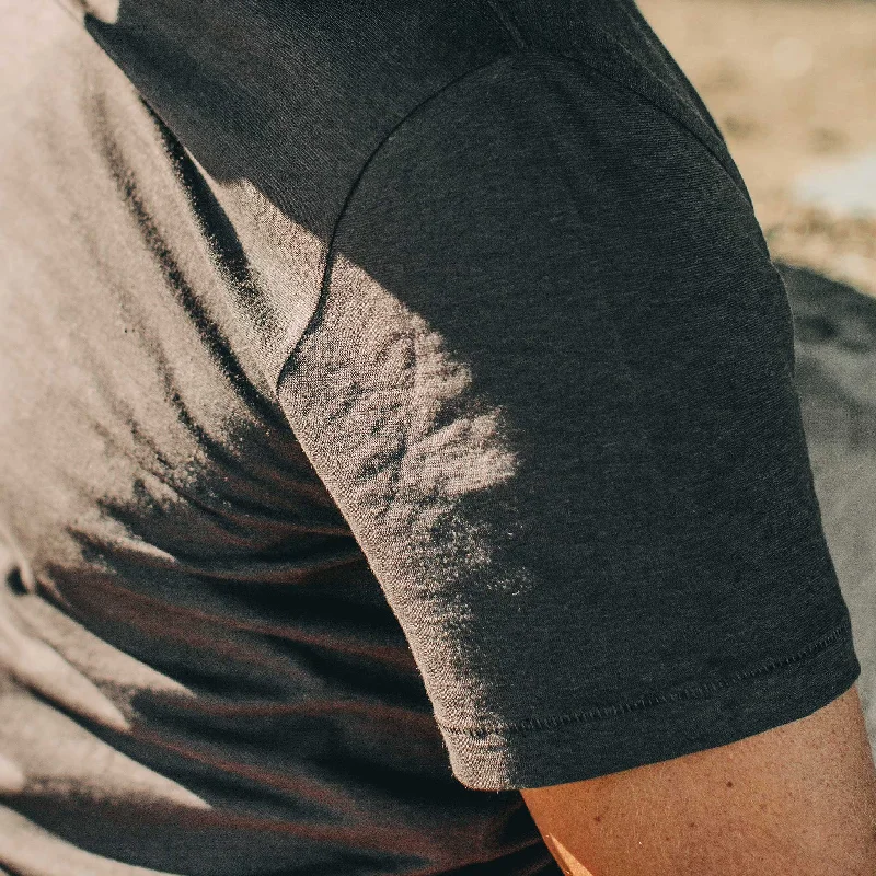 The Cotton Hemp Tee in Charcoal