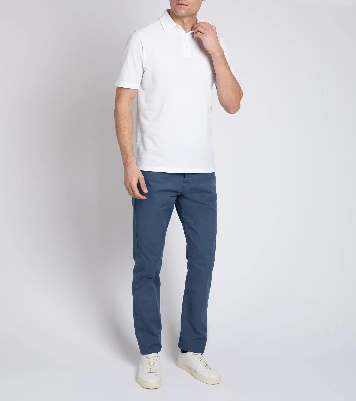 Trunk Moxon Short Sleeve Polo Shirt: White