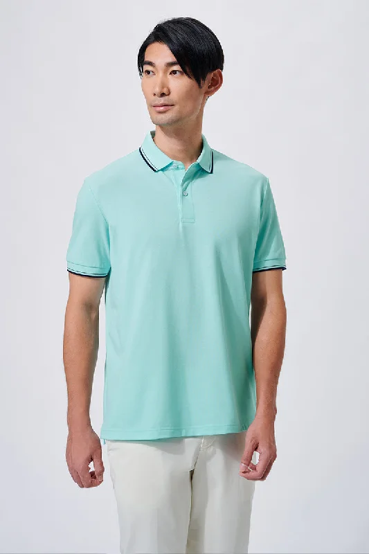 VISDRY™ Pique Tipped Polo | Mint P317UZ