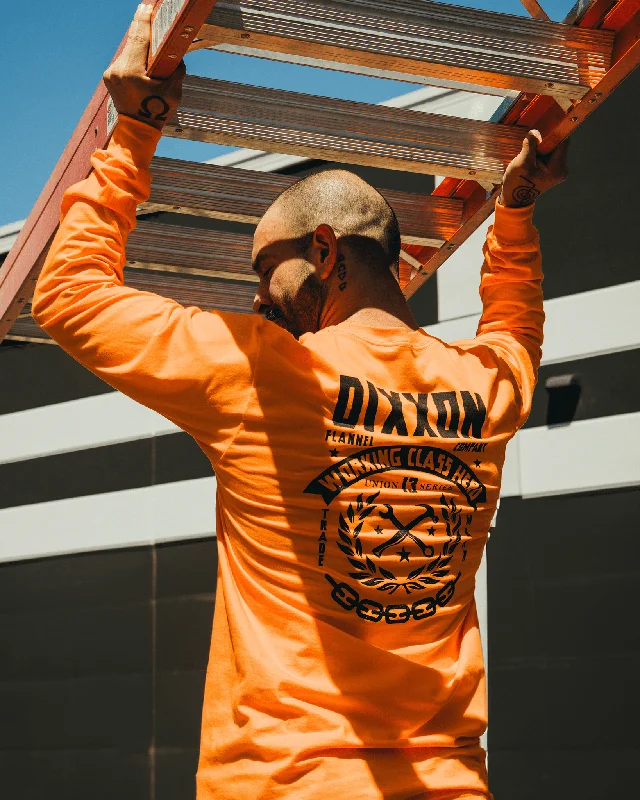 Weld Hi Vis Long Sleeve T-Shirt - Safety Orange